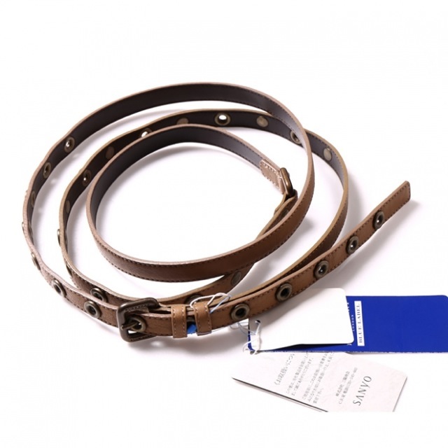 ベージュ細ベルト