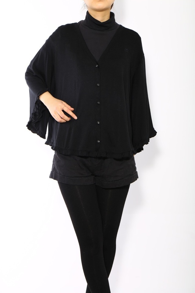 ポンチョ風カーディガン