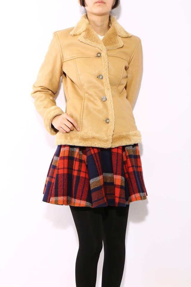 ファー付きレザージャケット