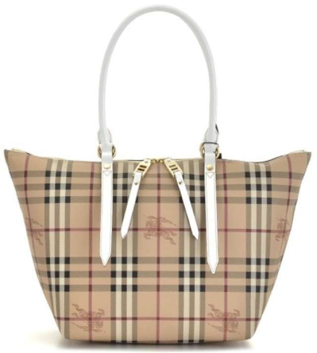 Burberry春夏新作ベージュチェック柄トートバッグ