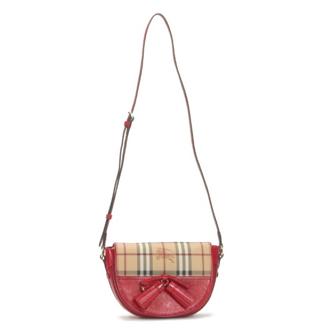 Burberry春夏新作レッドショルダーバッグ