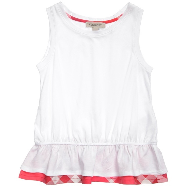 ホワイトコットンノースリーブ