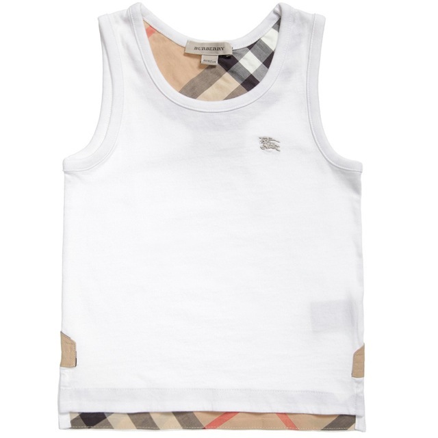 ロゴ入りホワイトタンクトップ