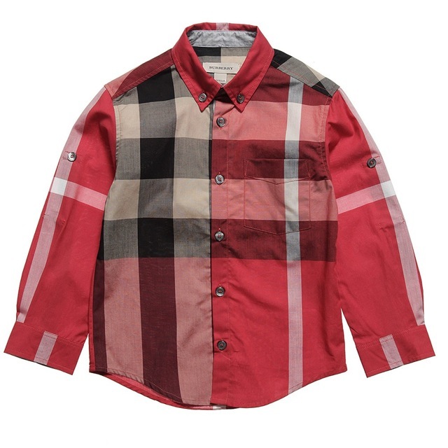 ボーイズレッドチェックシャツ