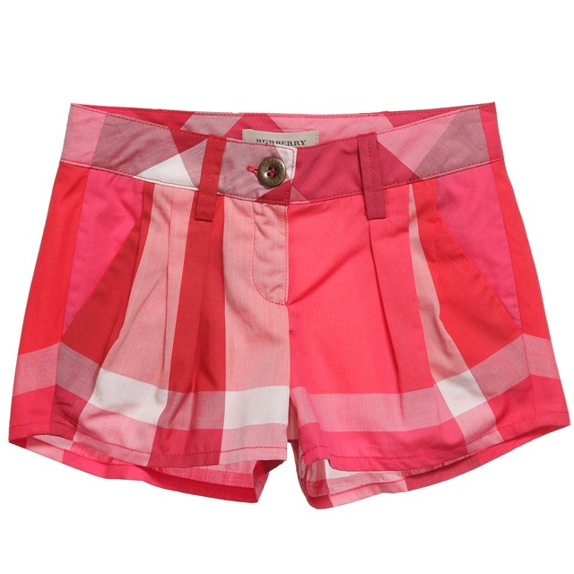 ピンクチェック柄パンツ