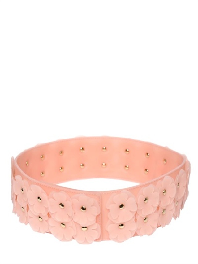 ピンクビニールベルト